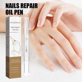 West&Month Nails Oil Pen, Hand And Foot Gray Nails Clean Soft Nails Rotten Nails Thickening Toenail Care Solution